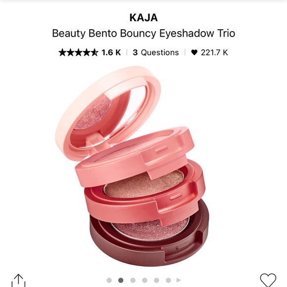 Kaja Beauty Bento Bouncy Eyeshadow Trio (Orange Blossom) - Picture 1 of 2